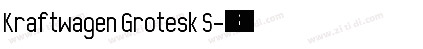 Kraftwagen Grotesk S字体转换